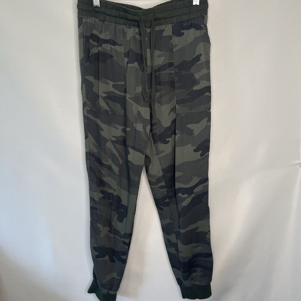 Splendid Camo Boardwalk Ladies Joggers Size Small Rayon Elastic Comfort Waist